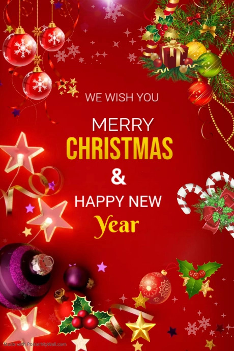 Copy of Christmas & Happy new year Tumblr Graphic | PosterMyWall