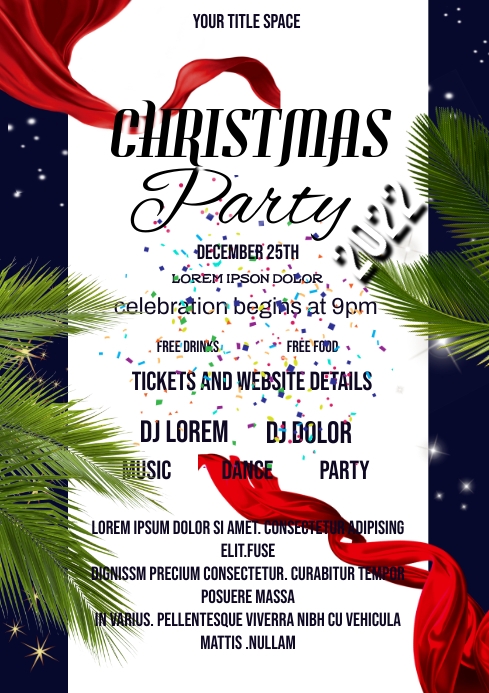Christmas (4) A4 template
