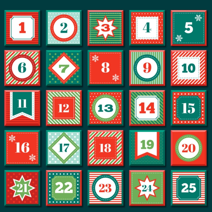 CHRISTMAS ADVENT CALENDAR DESIGN TEMPLATE PosterMyWall