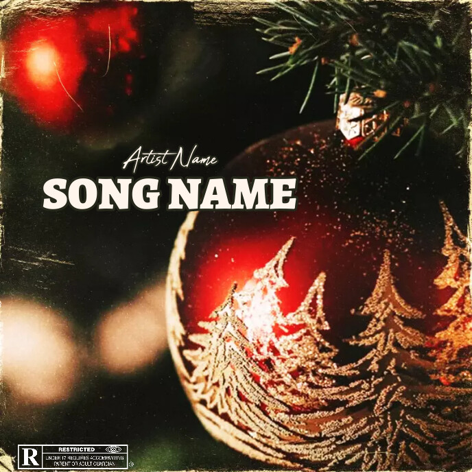 Christmas Album Cover music art mixtape rap Template PosterMyWall