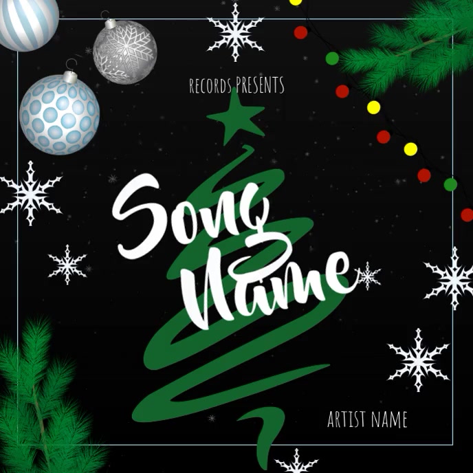 Christmas Album Cover Template | PosterMyWall christmas-album-cover-template-postermywall