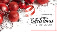 Christmas And Happy New Year Business Card template
