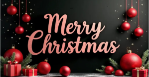 Christmas background Anuncio de Facebook template