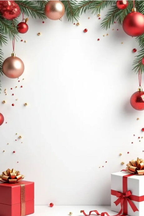 Christmas background template design Poster