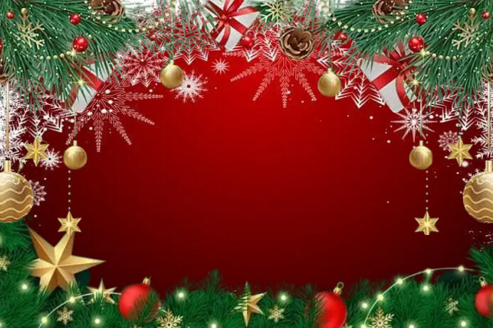 Christmas background template design red fram Label