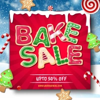 Red Bake Sale Instagram Post template