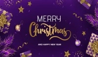 Christmas banner Tag template