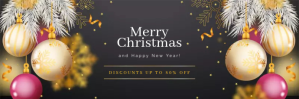 Christmas Banner Twitter-header template