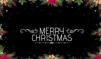 Christmas banner Label template