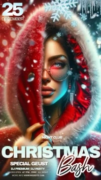 christmas bash party design template