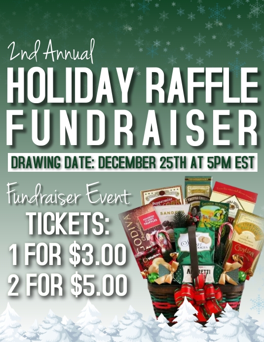 Christmas Basket Raffle Flyer (US Letter) template