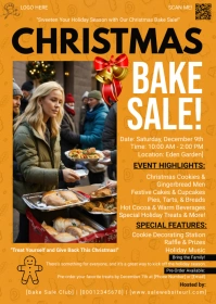 Bake sale,Christmas market,event A6 template