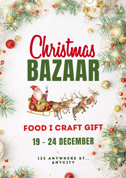 Christmas Bazaar Template | PosterMyWall