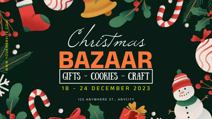 Plantilla de Christmas Bazaar | PosterMyWall