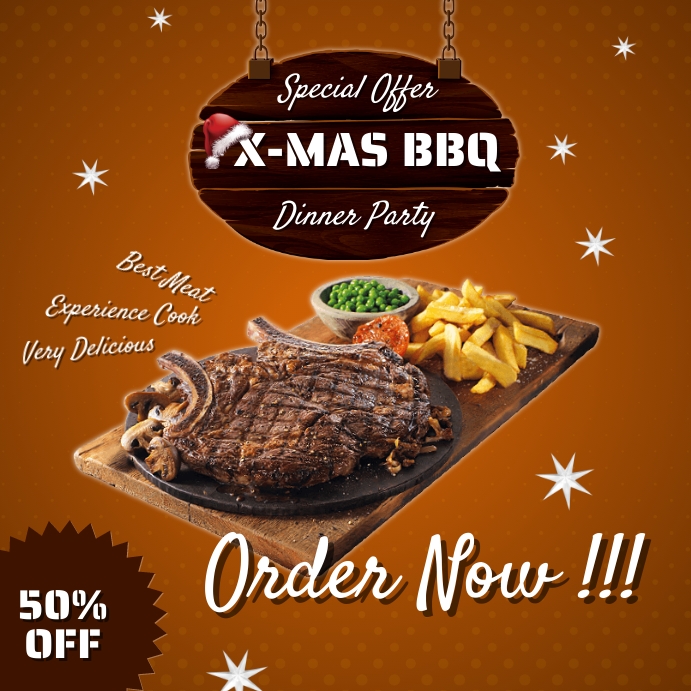 Copy of christmas bbq PosterMyWall