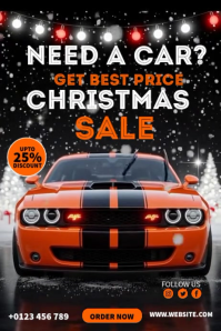 Christmas Best Price Sale Poster template