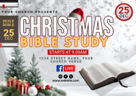 christmas bible study ไปรษณียบัตร template