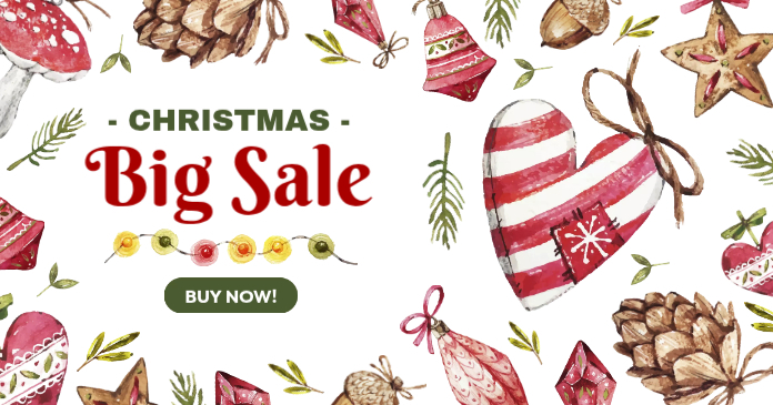 Plantilla de Banner de Gran Venta de Navidad | PosterMyWall