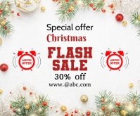 christmas big sale templates Retângulo médio