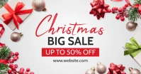 Christmas big sales facebook advertisement template