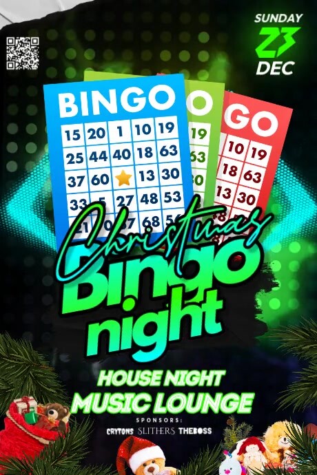 Christmas Bingo Night Template | PosterMyWall