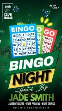 Christmas Bingo Night Instagram Story template