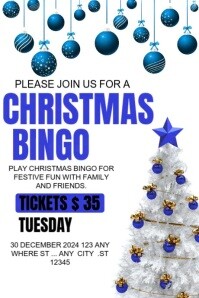 Christmas Bingo Night Event Poster Template | PosterMyWall