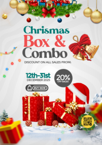 Christmas Box & Combo Sales A4 template