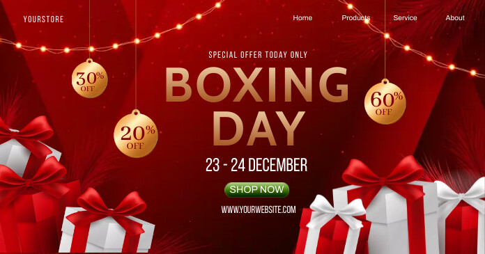 Christmas Boxing Day Template | PosterMyWall
