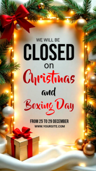 CHRISTMAS BOXING DAY Historia de Instagram template