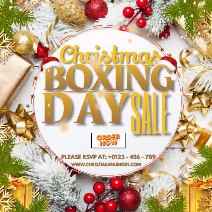 Christmas Boxing Day Sale Ads (2) Template PosterMyWall