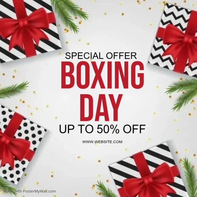 CHRISTMAS BOXING DAY SALE Design Template PosterMyWall