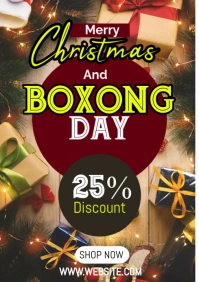 Christmas Boxing Retail A3 template