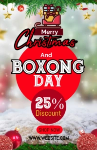 Christmas Boxing Retail Tabloid template
