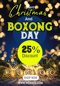 Christmas Boxing Retail A1 template