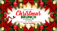 Christmas Brunch Ekran reklamowy (16:9) template