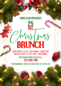 Christmas Brunch A2 template