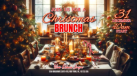 Christmas Brunch Ekran reklamowy (16:9) template