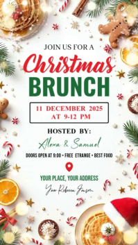 Christmas Brunch Instagram Reel template