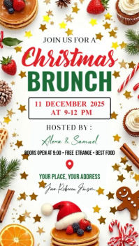 Christmas Brunch Instagram Reel template