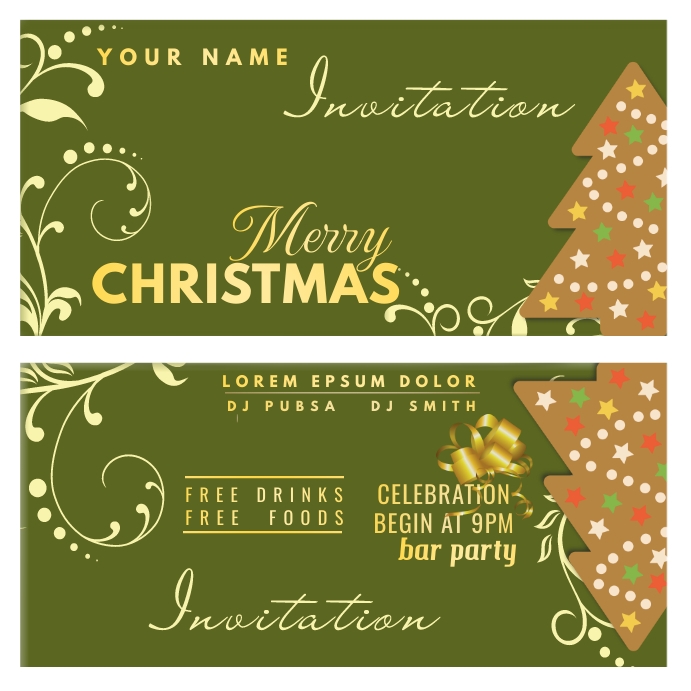 Christmas business card Template PosterMyWall