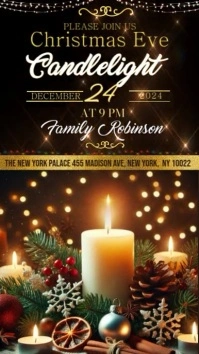 Christmas Candlelight Instagram Story template