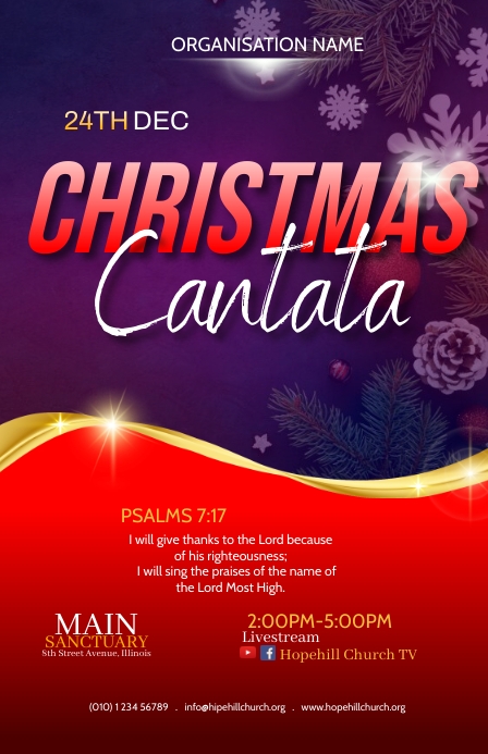 Copy of christmas cantata  PosterMyWall
