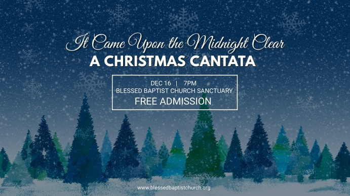 Christmas Cantata Template  PosterMyWall