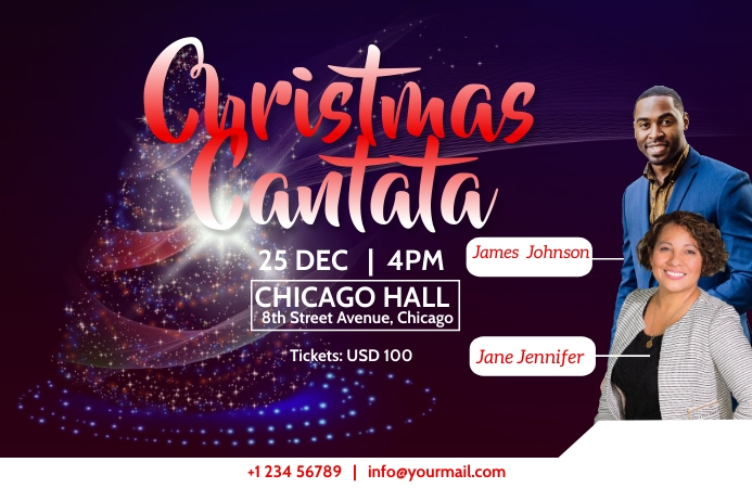 christmas cantata flyer Template PosterMyWall