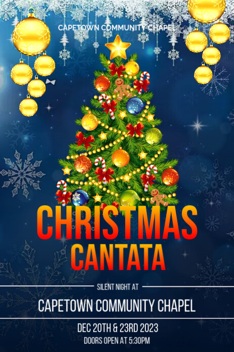 christmas cantata flyer template PosterMyWall