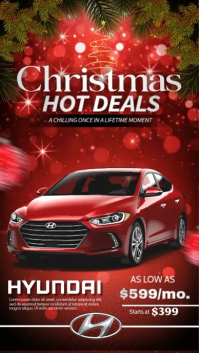 Christmas Car Deals Reel template