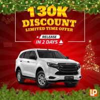 Christmas Car For Sale Square (1:1) template