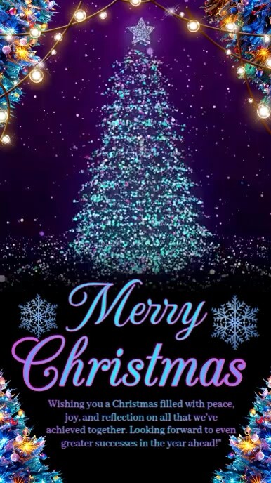 christmas card, Rolka Instagram template