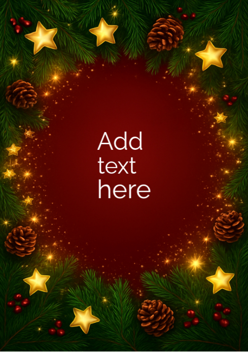 Plantilla de Christmas card background | PosterMyWall